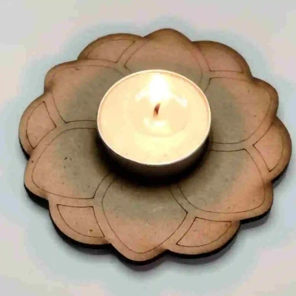 MDF floral petal t-light holder Online